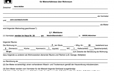 My German rent contract: rent increase clauses and explanation